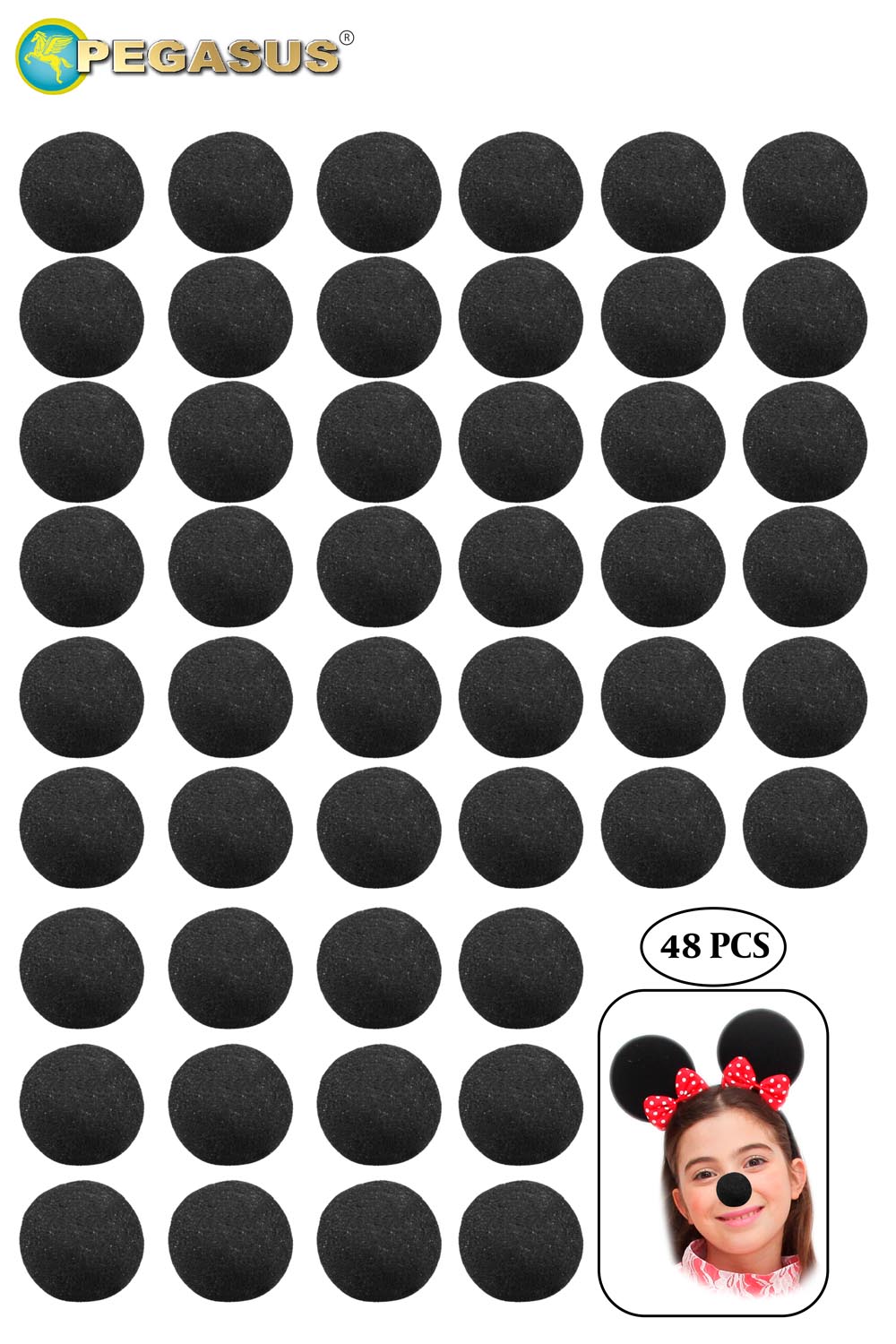 NASO TOPOLETTO in spugna (cf 48 pz) 